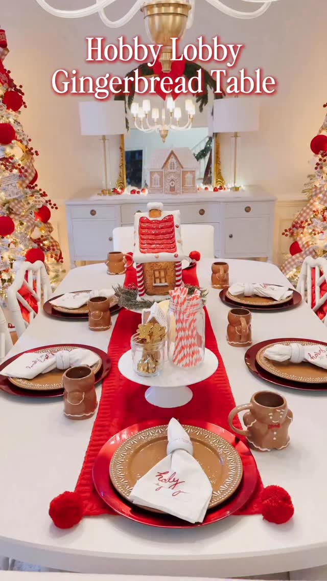 Instagram post by @kathrynpackard for Hobby Lobby. Caption reads: [...] link! Christmas is 50% Off right now....