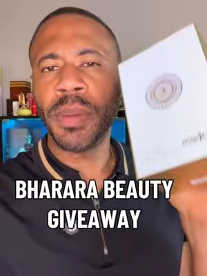 TikTok post by @garinflowers for Bharara Beauty. Caption reads: 🎉 GIVEAWAY 🎉 @Bharara Beauty is gifting someone....