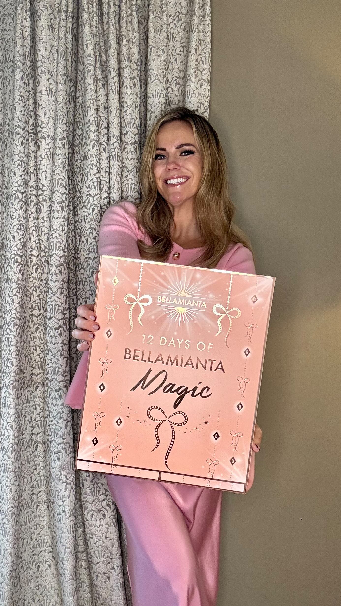 Instagram post by @thebighillhouse for Bellamianta. Caption reads: 🎄🌟Get the Glow 🌟🎄 

This holiday season,....