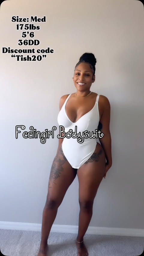 Instagram post by @itis_tish for FeelinGirl. Caption reads: [...] in browser Use discount code Tish20....