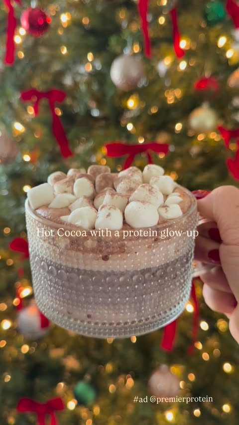 Instagram post by @spread.the.grub for Premier Protein. Caption reads: #ad @premierprotein Try Premier Protein’s Winter....