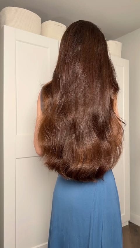 Instagram post by @ameliaskating for Beauty Works Hair Extensions. Caption reads: ad. for the long hair girlies ✨....