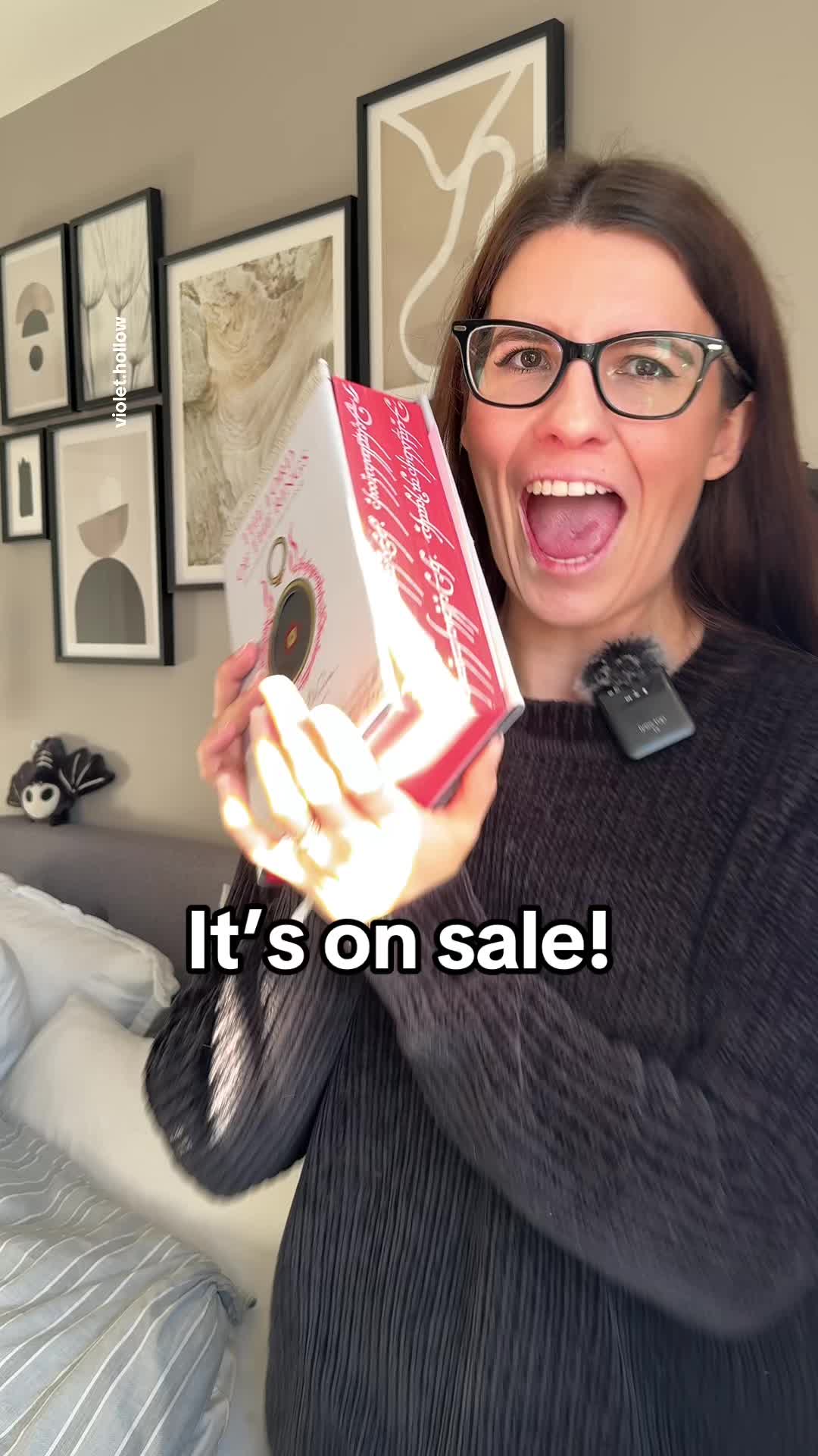 TikTok post by @violet.hollow for HarperCollinsUK. Caption reads: The Lord of the Rings Special Edition is a must 👏....