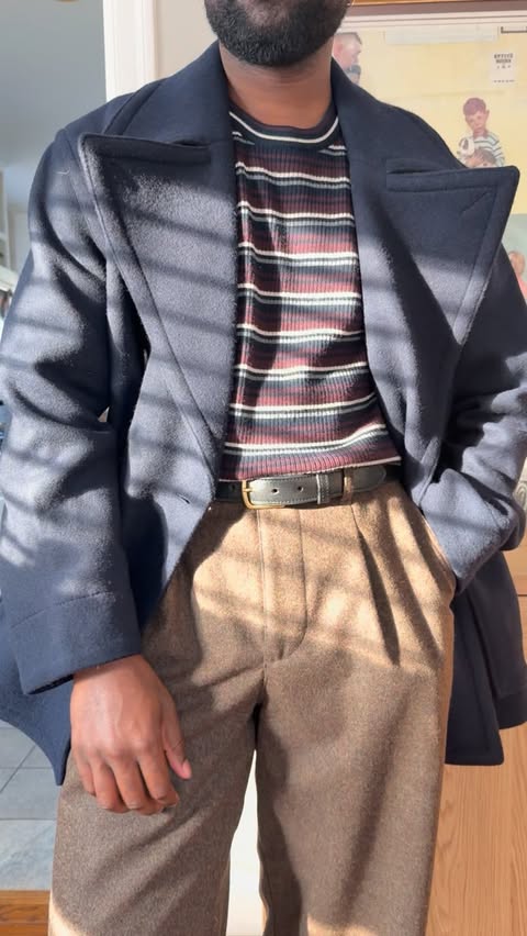 Instagram post by @fitting_in_now for Banana Republic. Caption reads: Banana Republic has been hitting out of the park....