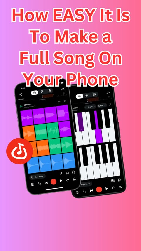 Instagram post by @llusionmusic for BandLab. Caption reads: [...] leave my chair!! AND i don’t even sing!....