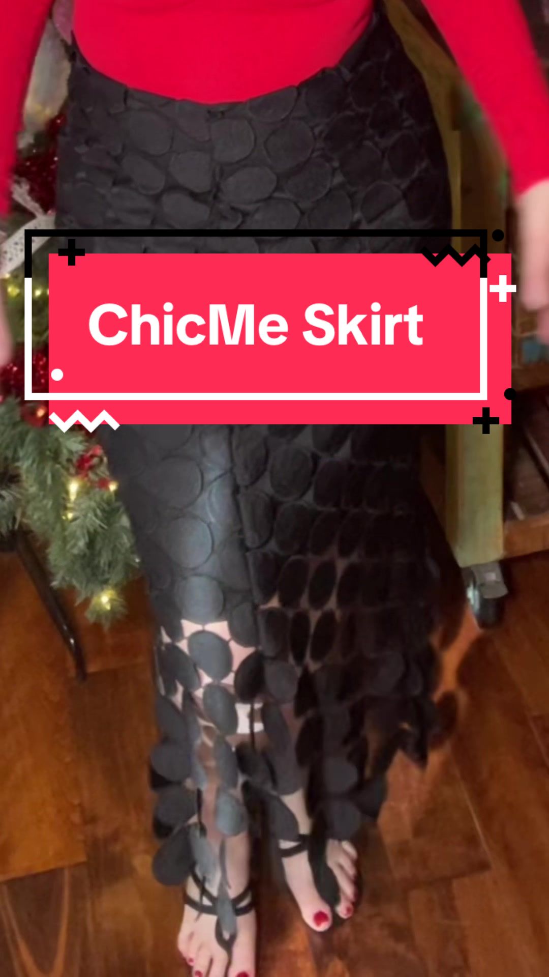 TikTok post by @annettemork for ChicMe. Caption reads: [...] cutouts, lined and zipper in the....