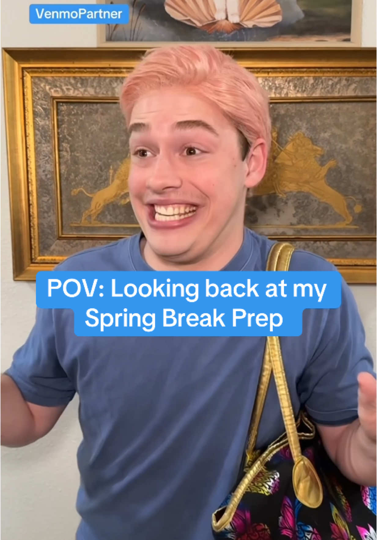 TikTok post by @justinfukoo for Venmo. Caption reads: We all need an organized friend 😏 and thanks to....