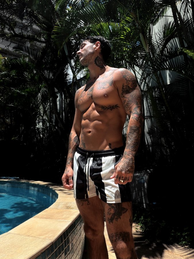 Instagram post by @guetorafael for Runaway The Label. Caption reads: Some days feel like scenes 🩳 @runaway_mens....