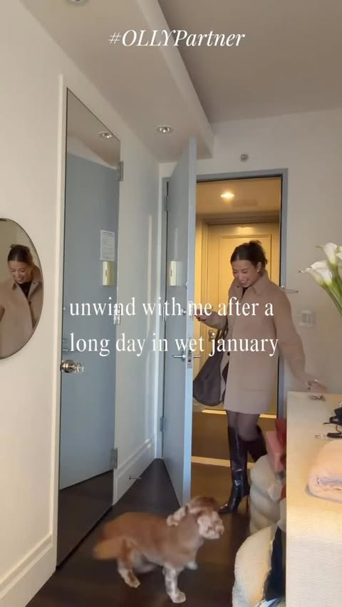 Instagram post by @margoshry for OLLY. Caption reads: Just what I needed. #OLLYPartner The relaxing....