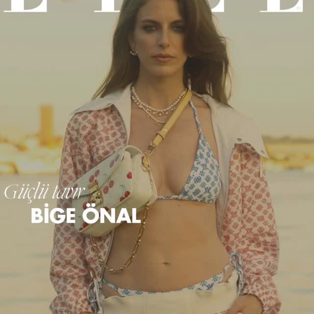 Instagram post by @bigeonal for Louis Vuitton. Caption reads: ELLE Temmuz-Ağustos sayısı yakında çıkıyor. Bige....