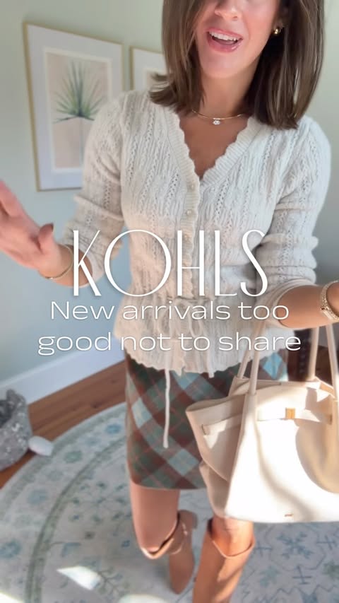 Instagram post by @thedailywithmarissa for Kohl's. Caption reads: [...] below 👇 All of my favorite brands at @kohls....