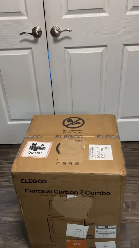Instagram post by @davidlikestoprint for ELEGOO. Caption reads: Elegoo Centauri Carbon 2🔥 HUGE THANKS TO [...].