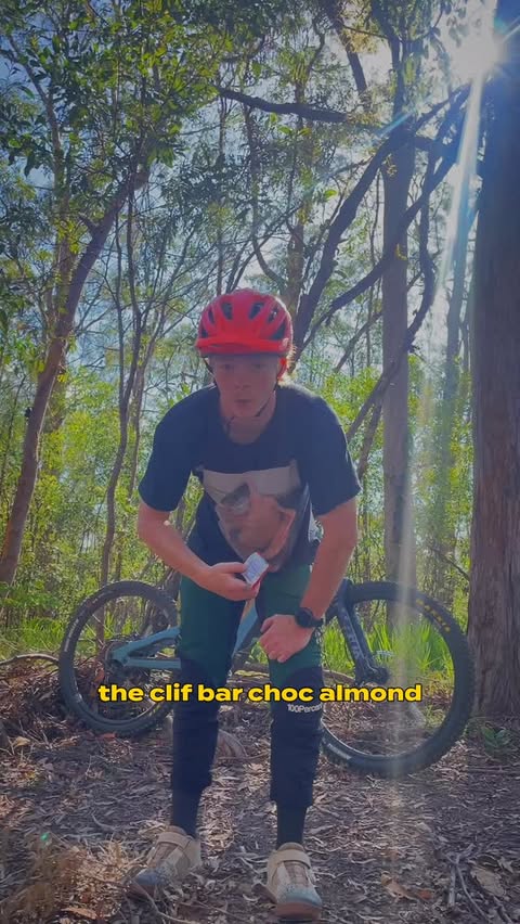 Instagram post by @alex_shadbolt for CLIF BAR. Caption reads: taste so good it got me performing all types of....