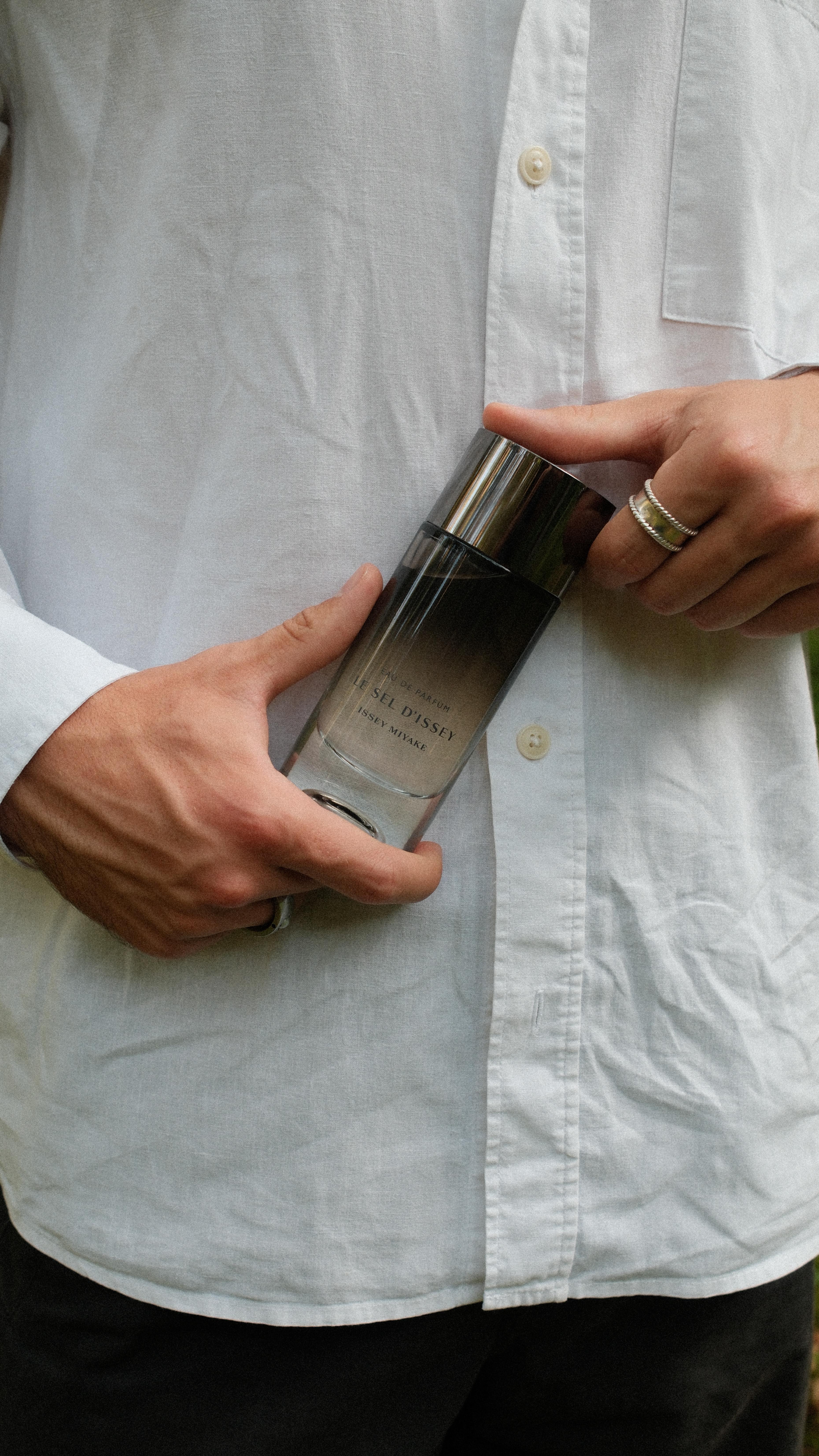 Instagram post by @moritz.dim for Issey Miyake Parfums. Caption reads: Anzeige/ Sometimes all it takes is a....