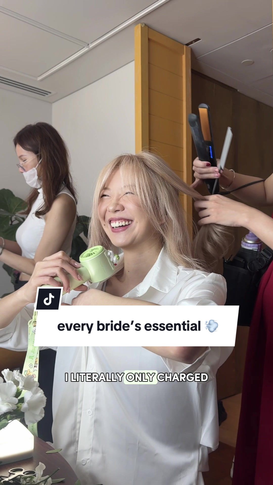 TikTok post by @vivsbeautynotes for Jisulife. Caption reads: [...] on her wedding day 👰🏻‍♀️!!! the JisuLife x....