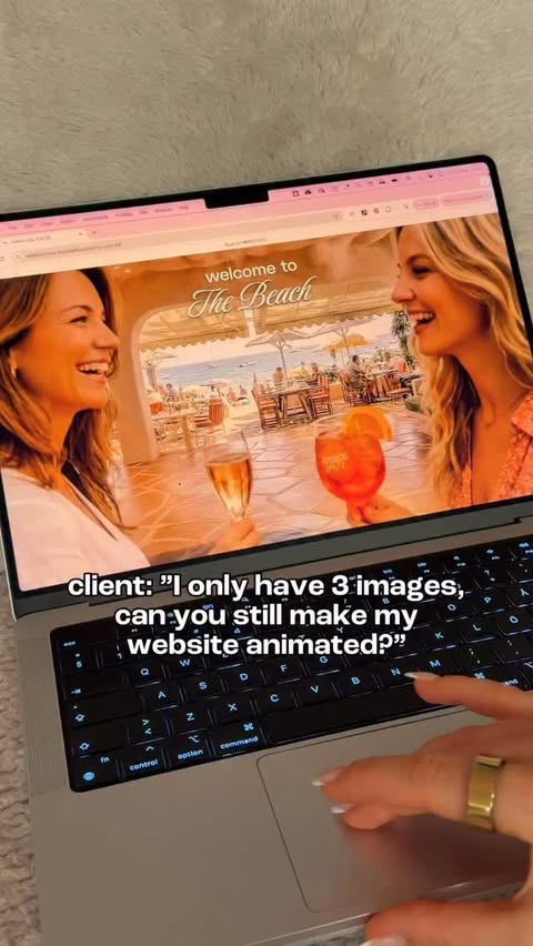 Instagram post by @online.by.annie for Wix Studio. Caption reads: [...] steps: 1 ) Upload your final video to....