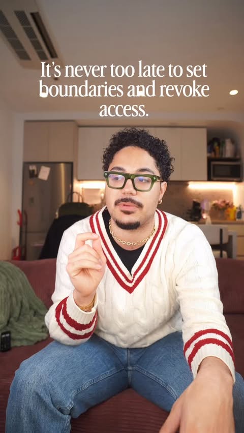 Instagram post by @itsmarknichols for OMHU. Caption reads: [...] access. I’m choosing peace, with my....