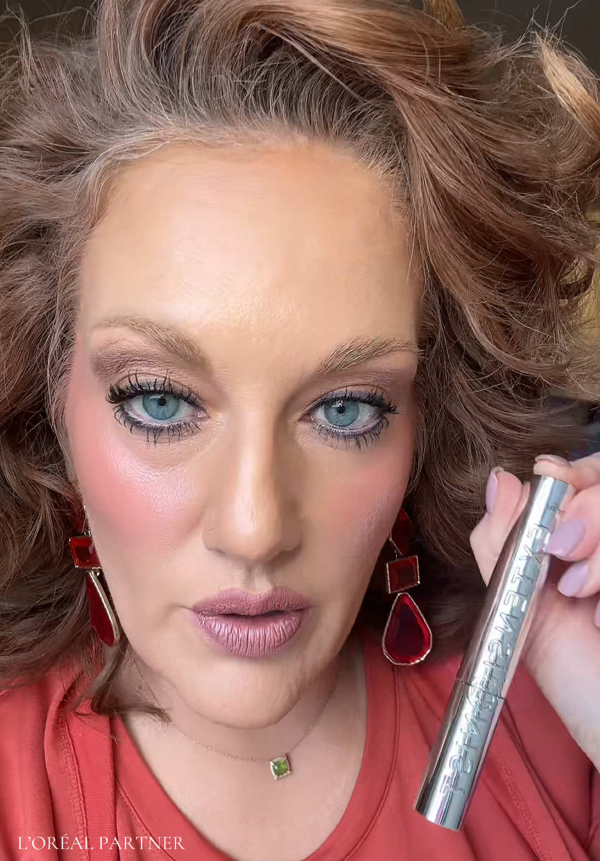 TikTok post by @makeupartistatlaw for L'oréal Paris Usa. Caption reads: @loréal paris usa #lorealparispartner .