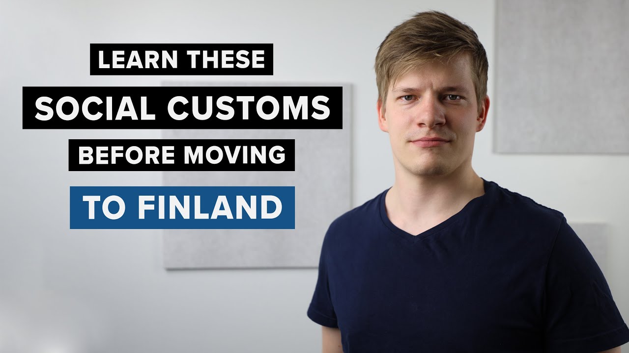 YouTube post by @RoadtoFinnish for Aarni. Caption reads: 10 social customs you SHOULD KNOW ABOUT before....