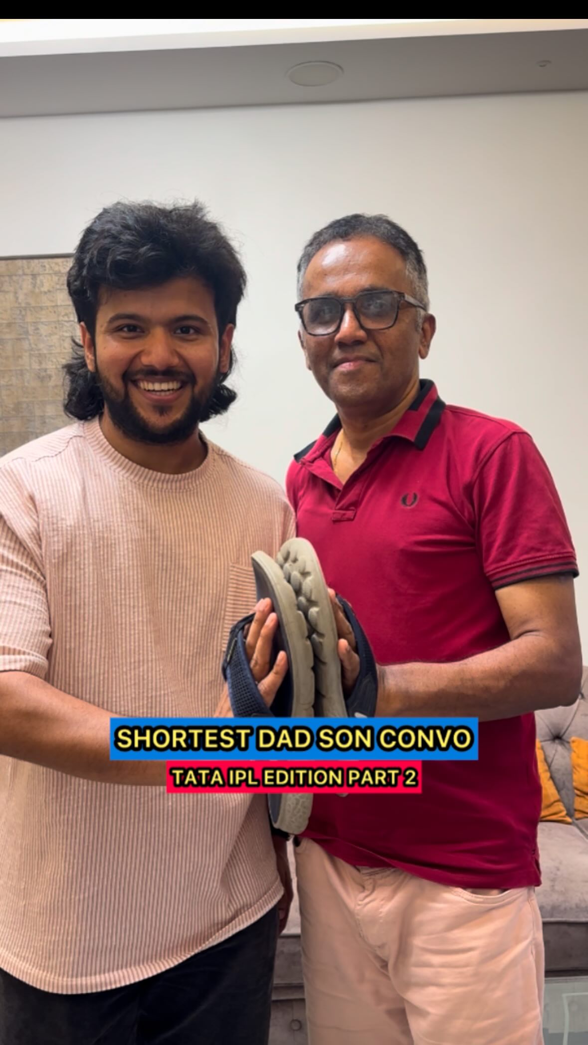 Instagram post by @thevipinnair for My11Circle. Caption reads: [...] move on nai kar paa rahe 🥲 #TATAIPL....