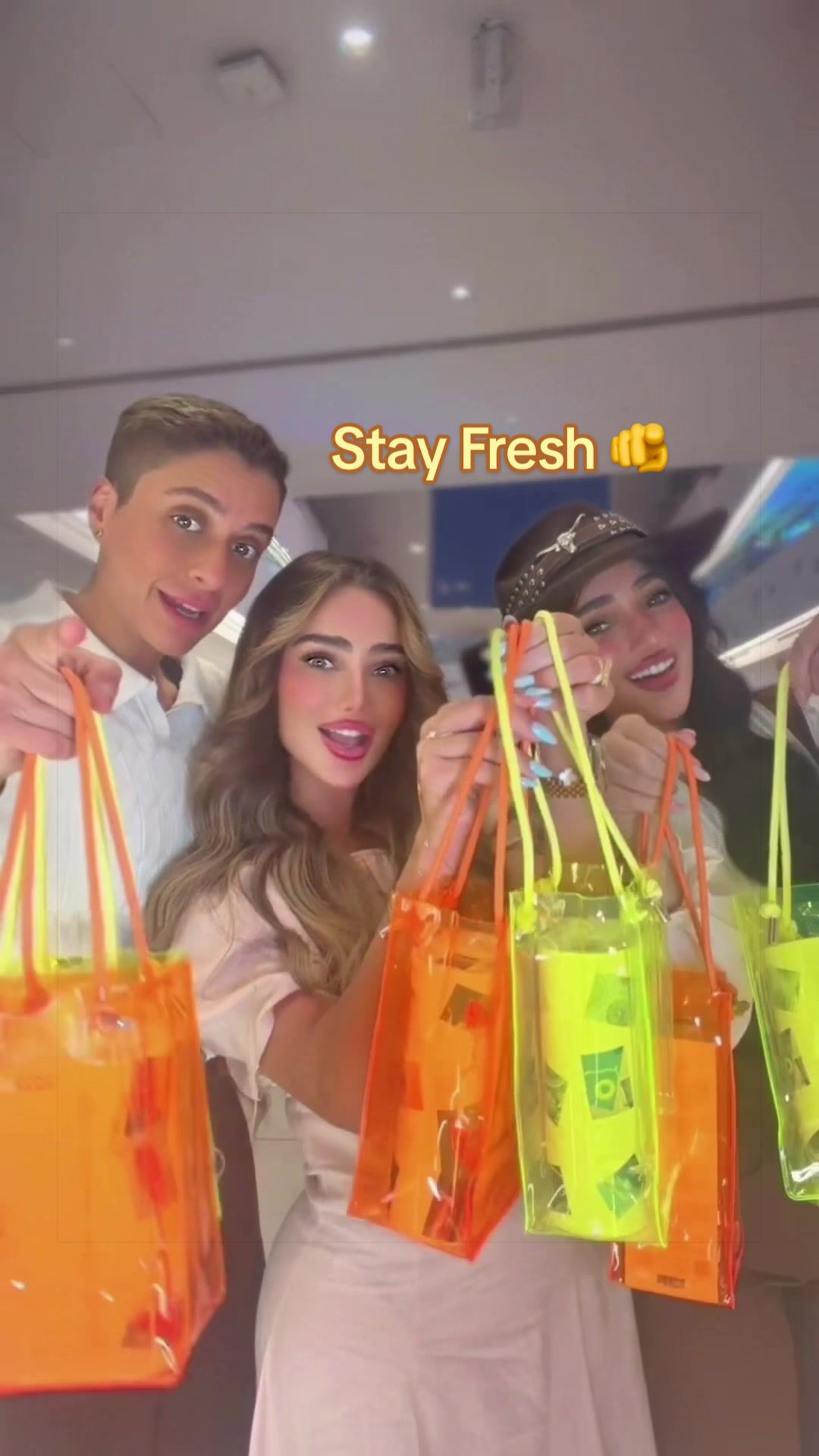 TikTok post by @fitfouf for Gissah. Caption reads: @Gissah #stay_fresh #قصه #عطور_قصه #Fouf.