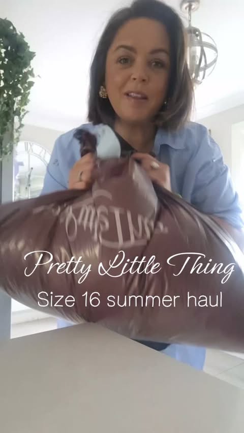 Instagram post by @ainegarrett_ for STYLINK. Caption reads: [...] to PLT highlight ♡ @prettylittlething....