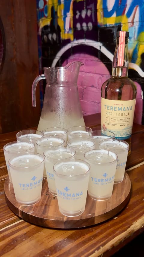 Instagram post by @brigibson for Timeleft. Caption reads: [...] night out? 👀🍹 #ad21+ #TeremanaPartner....