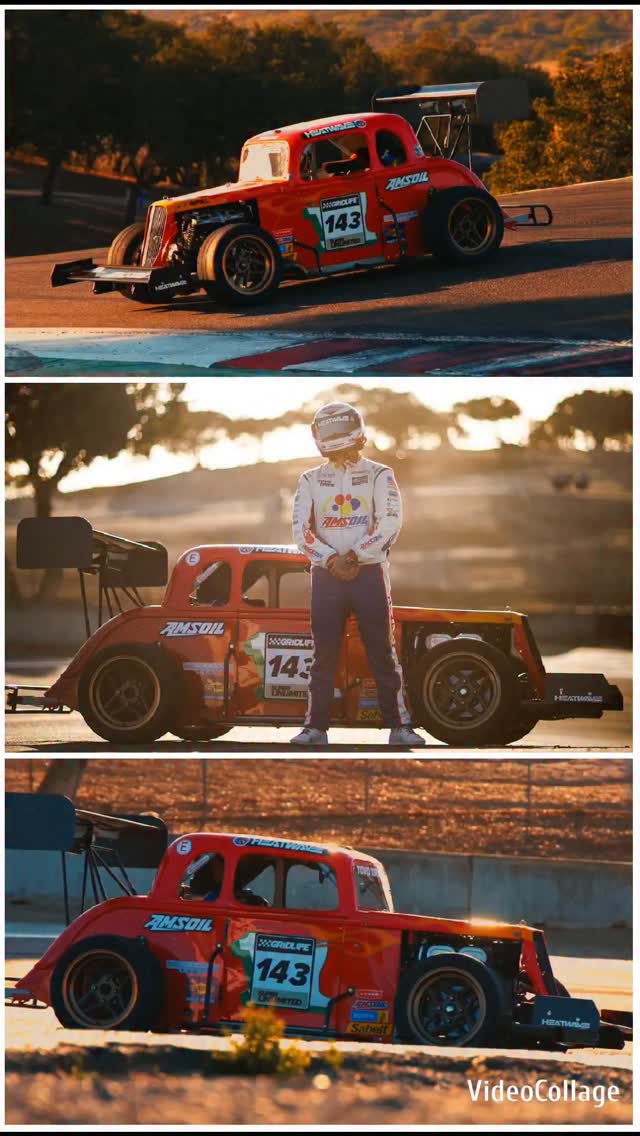 Instagram post by @chucklesgarage for AMSOIL INC. Caption reads: Who's ready to see the @amsoilinc Super Legends....