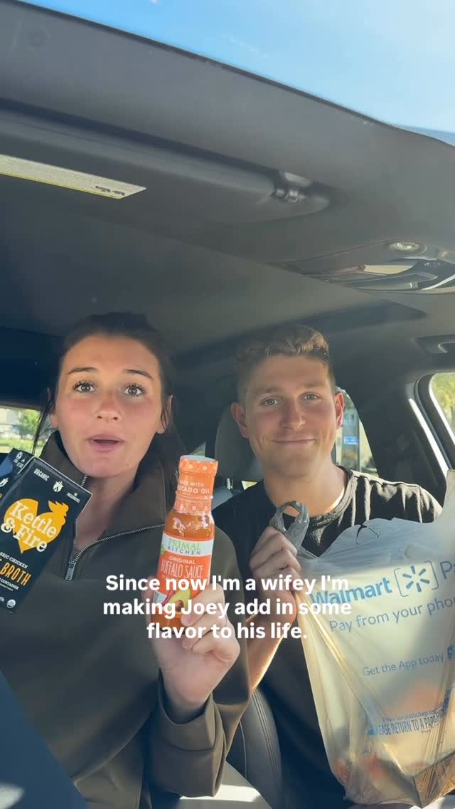 Instagram post by @thatcrunchymomkate for Primal Kitchen. Caption reads: My favorite staples to grab at Walmart! Who....