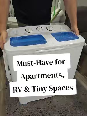 TikTok post by @bjsdailydeals for Costway. Caption reads: [...] for apartments, dorms, or RV life.....