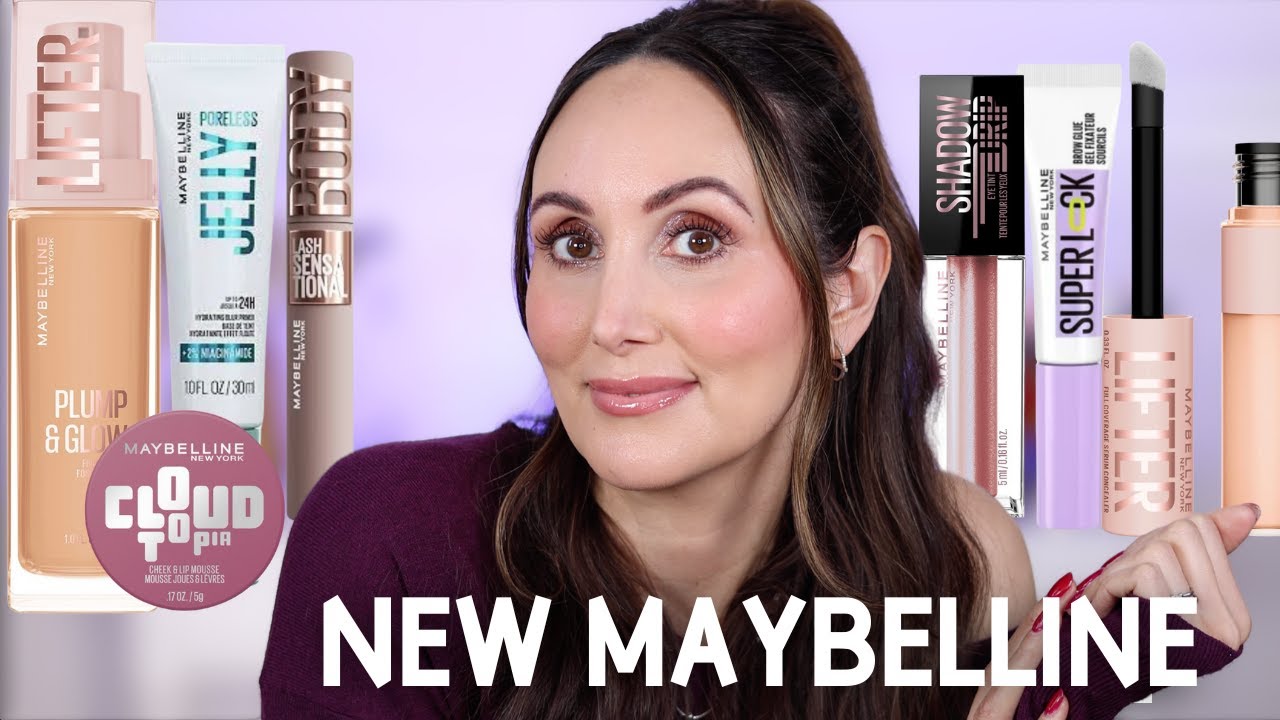 YouTube post by @CarmelNicoleBeauty for Qure Skincare. Caption reads: NEW Maybelline Makeup - What's Worth It?!.