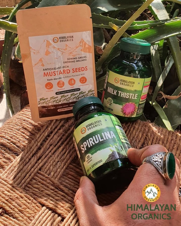 Instagram post by @zivaan.haroon for Himalayan Organics. Caption reads: Brand featured : @the_himalayan_organics....