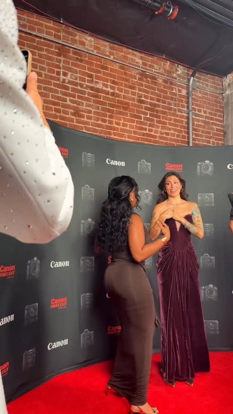 Instagram post by @juliageezy for Canon USA. Caption reads: My first ever glambot 💃🏽✨📸
and i got to do it....