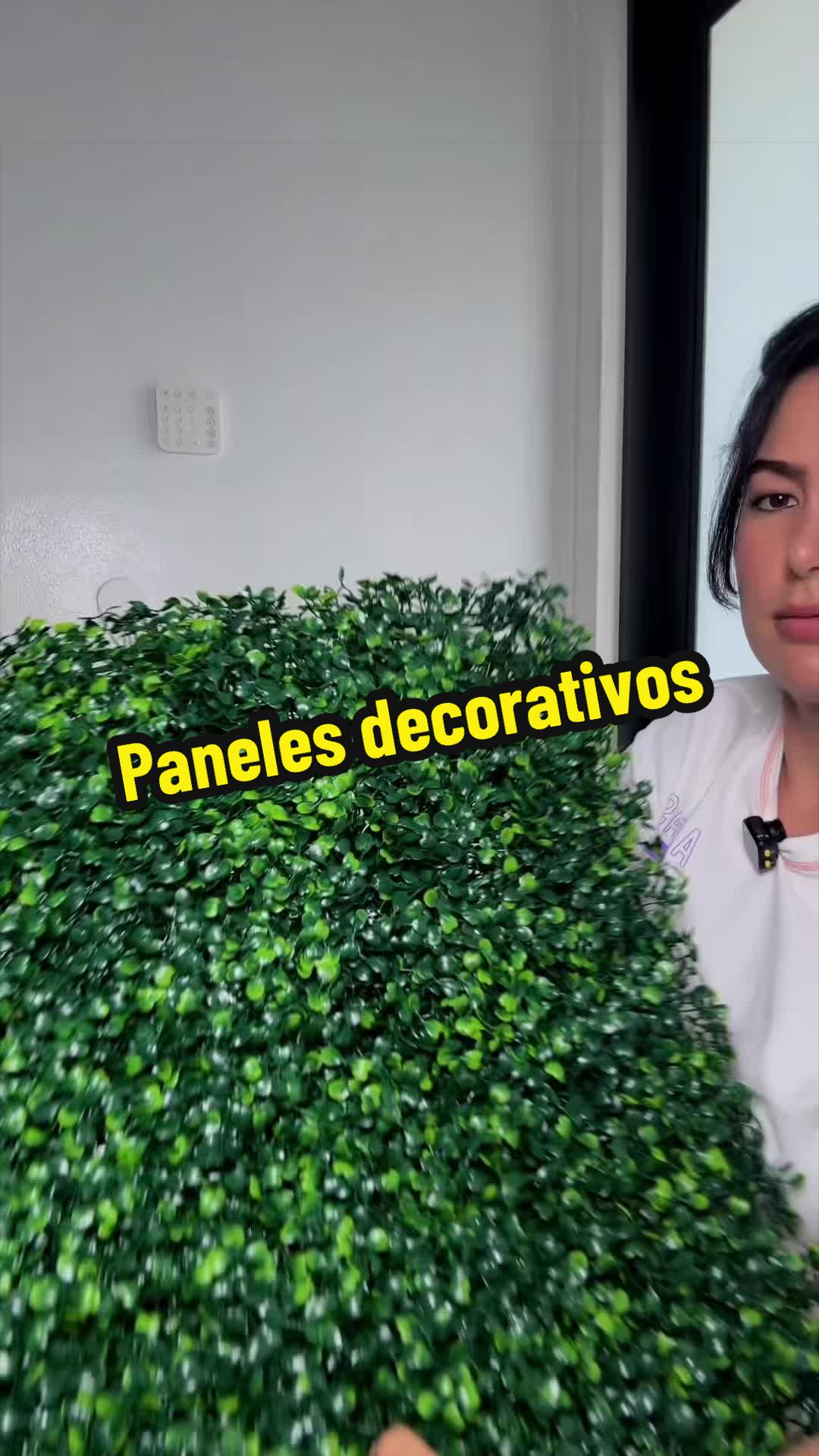 TikTok post by @jmcapote for VEVOR US. Caption reads: Transforma cualquier pared en minutos. 🌿 Sin....