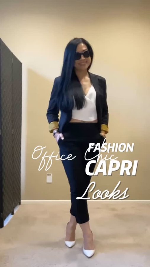 Instagram post by @hafachamorita for ShopHDE. Caption reads: My everyday go to capri pant @shophde I love the....