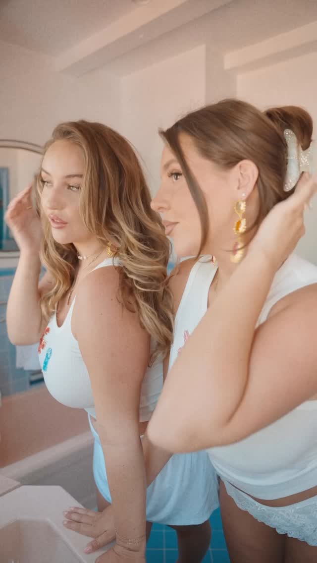 Instagram post by @joannvdherik for White Fox Boutique. Caption reads: [...] 
both wearing our May & Joann x....