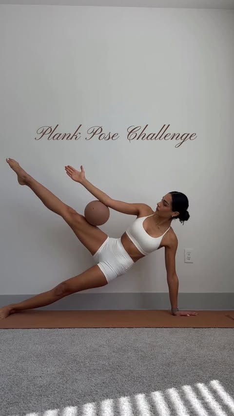 Instagram post by @aysquseinova for BetterMe. Caption reads: [...] and stability with pilates ball from....