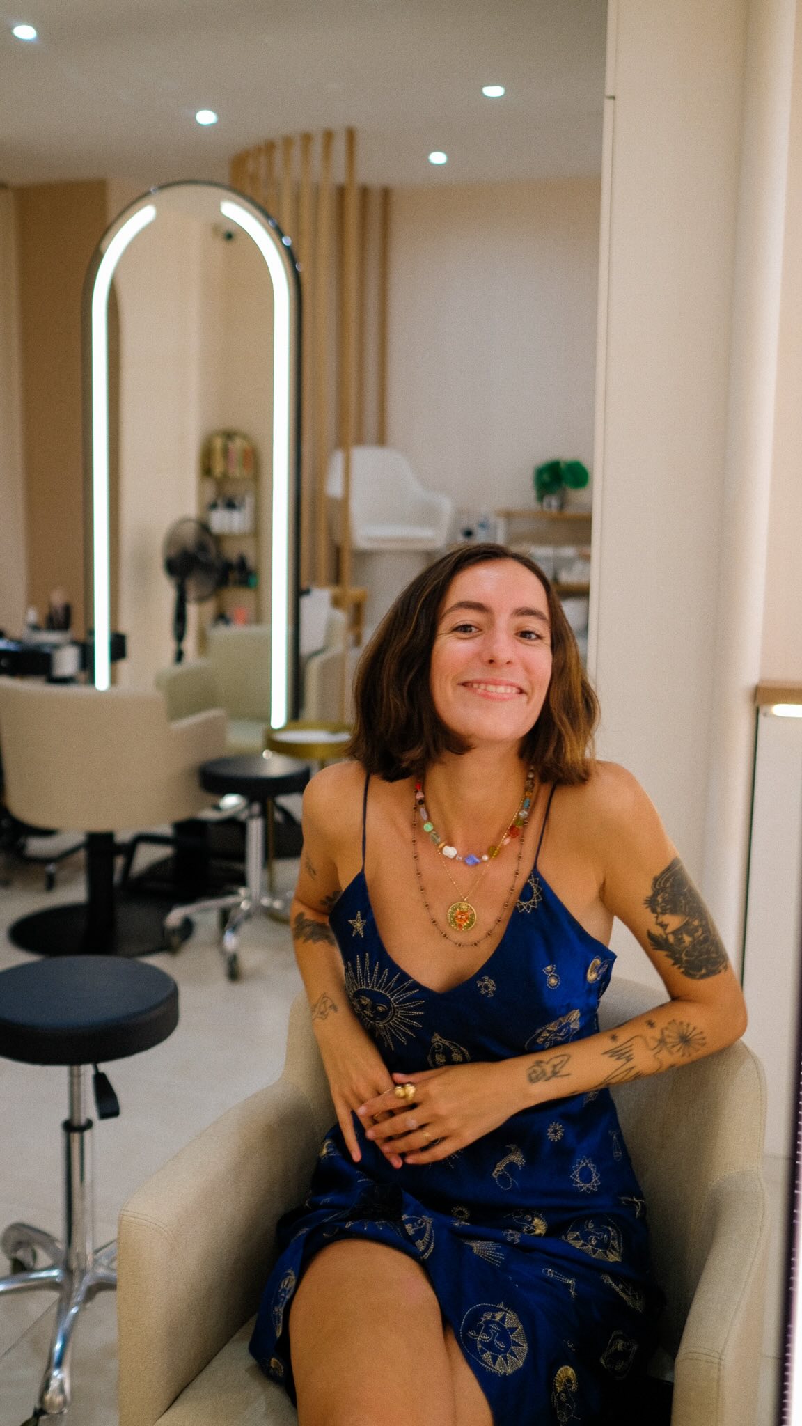 Instagram post by @wiwoos for Davines. Caption reads: I’m taking you with me to get the very first hair....