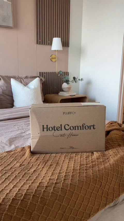 Instagram post by @lifestyleco._ for fluff. Caption reads: Sleep the way you dream to live✨#luxury....