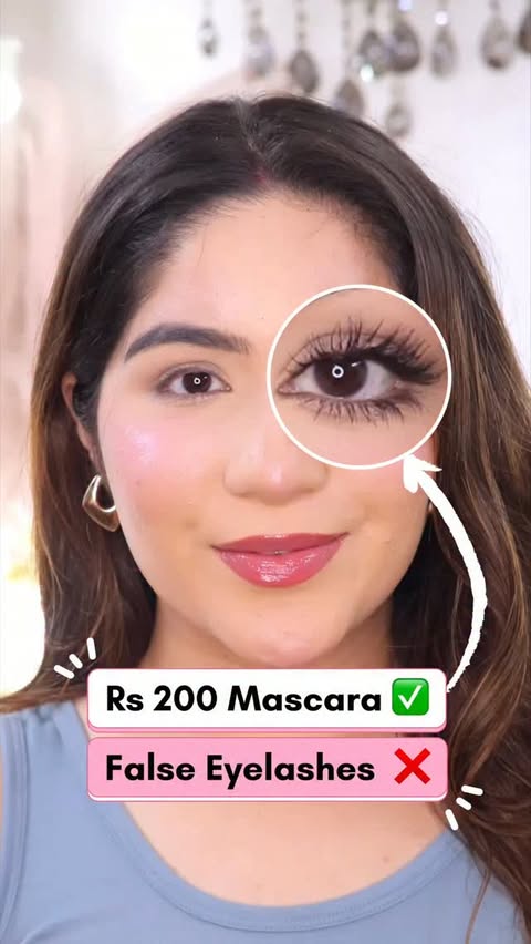Instagram post by @arushipahwa for Insight Cosmetics. Caption reads: Comment for “Links”🔗 ₹200/- Mascara is better....