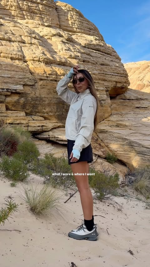 Instagram post by @ariana.reyna for Columbia Sportswear. Caption reads: the perfect hiking outfit DOES exist @columbia1938....