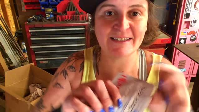 Instagram post by @shewelds_sf for Benchmark Abrasives. Caption reads: Thank you so much for your gifts....