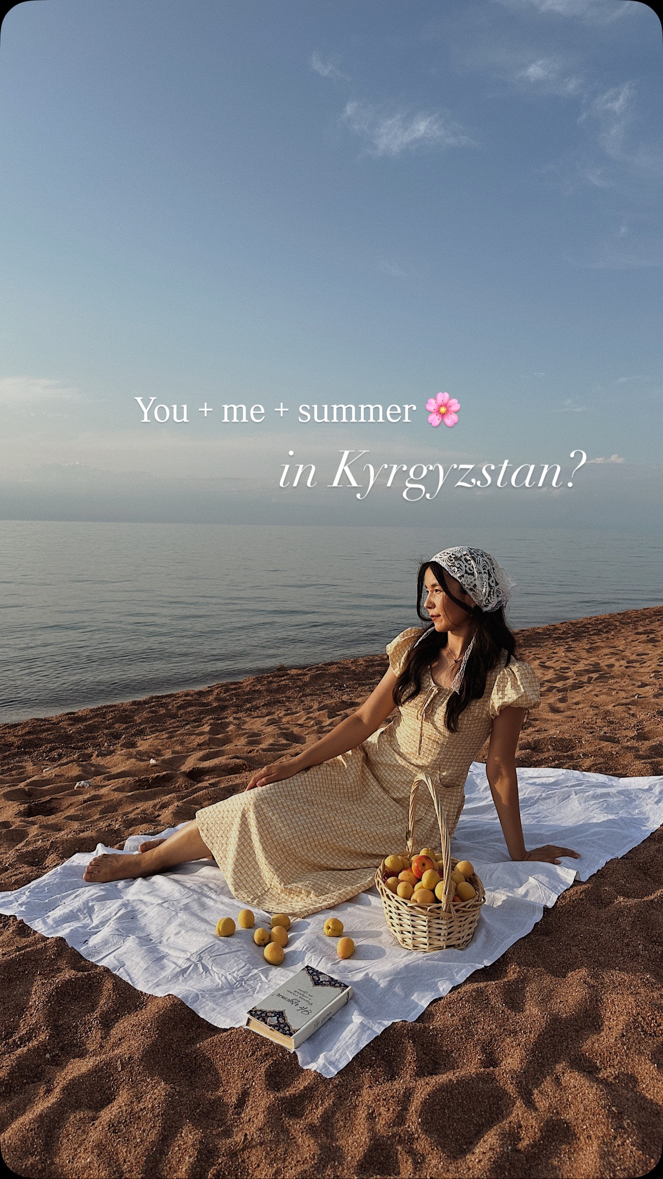 Instagram post by @maha_yrysbekova for Simple Retro. Caption reads: Trip to Kyrgyzstan 🌿🌸🌼😌?
After the buzz of....