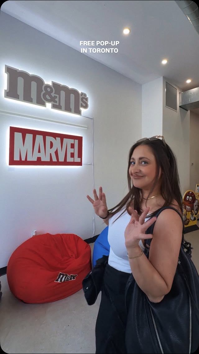 Instagram post by @thefilmtripper for M&M’S. Caption reads: [...] I’d be Yellow as Wolverine 👀 VISIT THE....