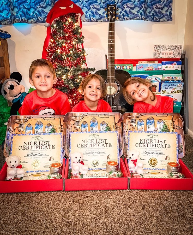 Instagram post by @mamaofkids_travels for Package From Santa. Caption reads: [...] List this year!🎁🎄 

Thanks to....