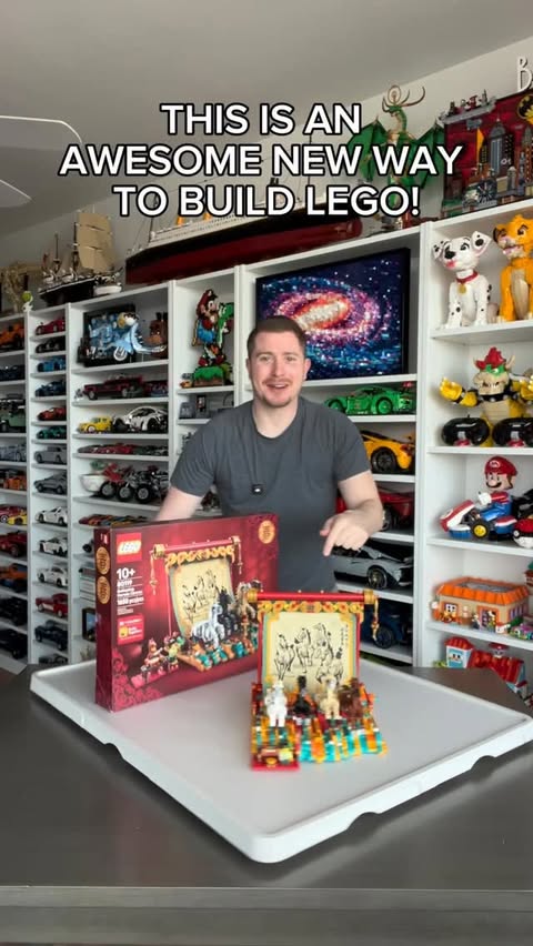 Instagram post by @h_dubs_ for All4JIG. Caption reads: Building LEGO sets on the @all4jigpuzzleparadise....