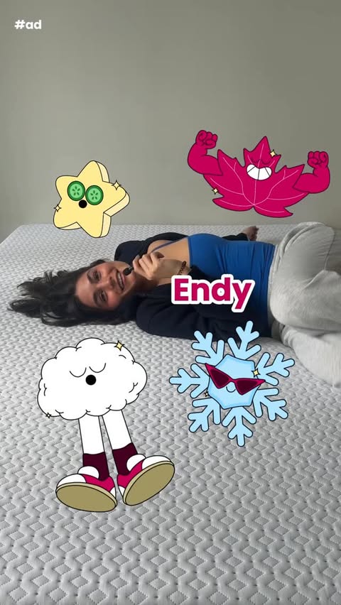 Instagram post by @fiorelladoodles for Endy. Caption reads: [...] as a founder is prioritize my sleep, and....