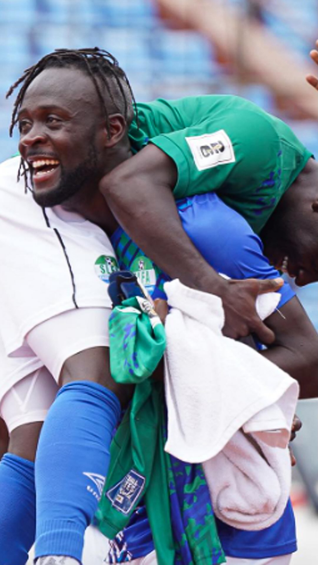 Instagram post by @alhassan.koroma.10 for FIFA. Caption reads: What a way to secure three points! 🤩🇸🇱

With....