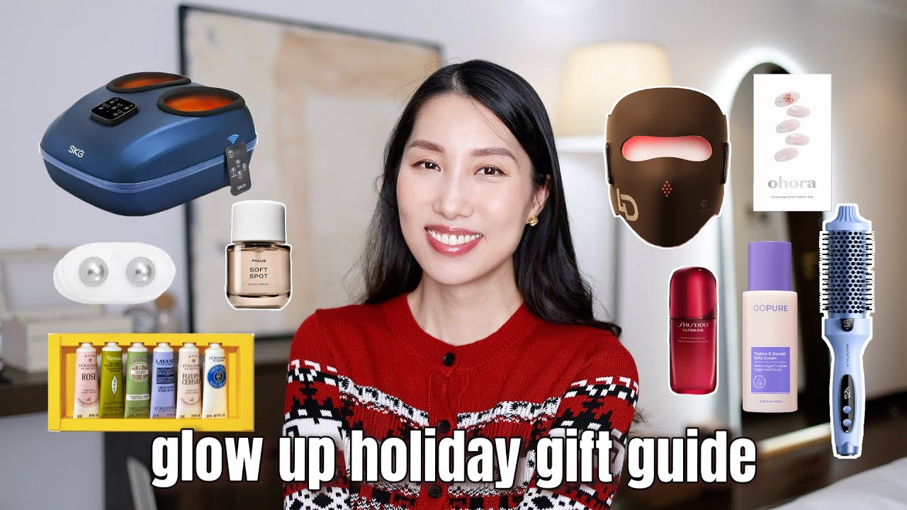 YouTube post by @ChrisHanxoxo for ZIIP Beauty. Caption reads: Ultimate Glow-Up Holiday Gift Guide 2025✨....