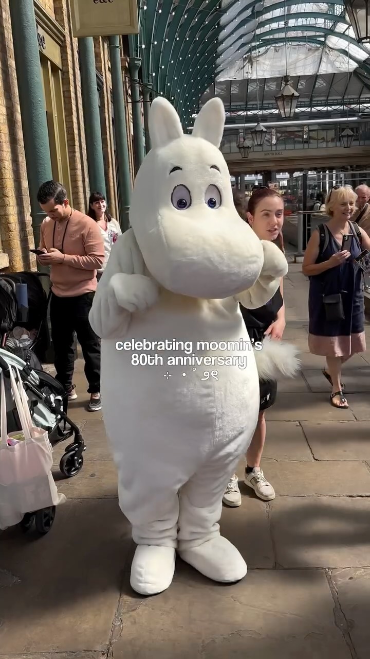Instagram post by @anjnessa for Moomin. Caption reads: [...] i was kindly invited to celebrate moomin’s....
